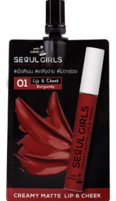 Nami Make Up Pro Seoul Girls Creamy Matte Lip & Cheek 01 Burgundy 2g