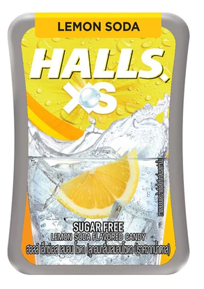 HALLS XS Lemon Soda Sugar-Free Candies Lemon Soda Flavor 12.6 g.