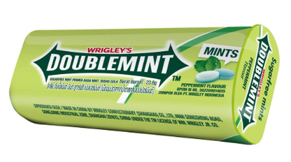 WRIGLEY'S Doublemint Sugar-Free Mints Peppermint Flavor 23.8 g.