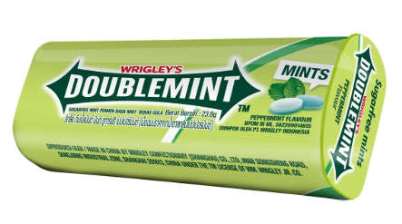 WRIGLEY'S Doublemint Sugar-Free Mints Peppermint Flavor 23.8 g.