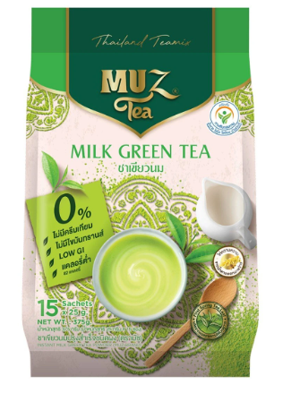 MUZ Instant Milk Green Tea Powder 25 g.