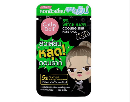 CATHY DOLL 5% witch hazel cooling strip pore pack 6g