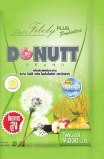 Donutt Total Fibely Plus Probiotics. Lemon honey flavor 20 g