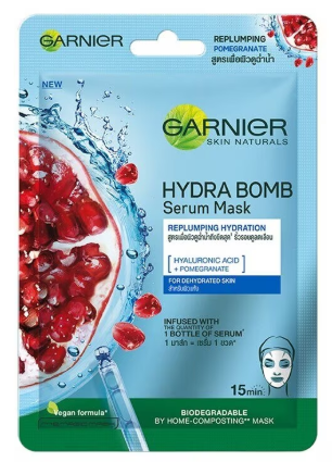 Garnier Moisture Bomb Pomegranate Hydrating Face Sheet Mask 28g