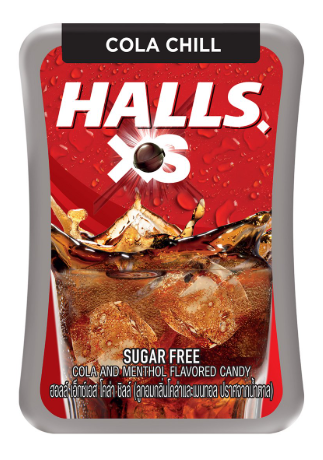 HALLS XS Cola Chill Sugar-Free Candies Cola and Menthol Flavor 12.6 g.