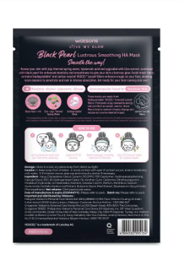 Watsons Love My Glow Black Pearl Lustrous Smoothing Ha Mask 25g