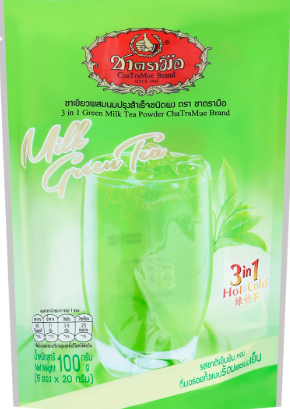ChaTraMue Instant Milk Green Tea Powder 20g