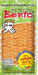BENTO Squid Seafood Snack Super Spicy Seafood Flavor  5g